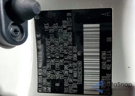 2012 Toyota Highlander Base из США, поврежденный, VIN 5TDZA3EHXCS024960